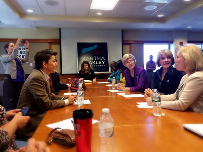 Martha Coakley at Women's Leadership Council roundtable