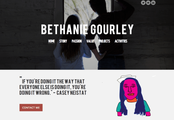 Bethanie Gourley digital portfolio