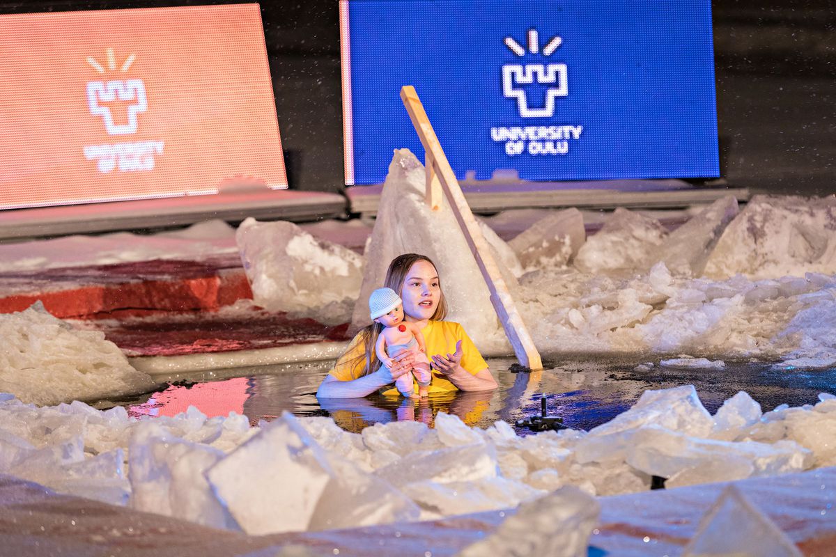 Pain tracking startup Kipuwex takes the stage in the ice hole.