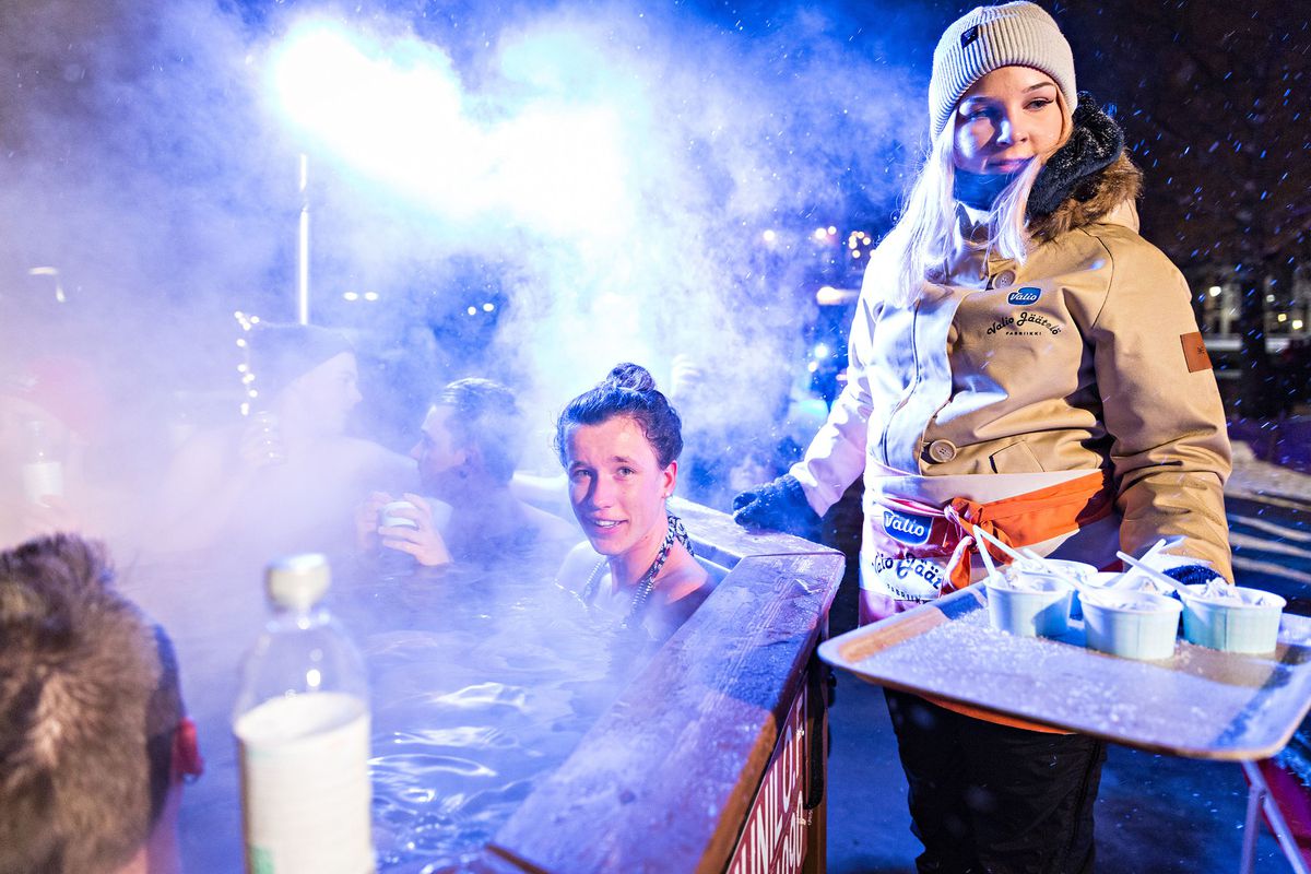 To make matters colder, local ice cream was served at the event.