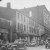 A historical view of 11-21 Stockbridge Street, 7-9 Stockbridge Street, and the Colonial Block building, circa 1938-39 (WPA Image Project, Springfield Preservation Trust)